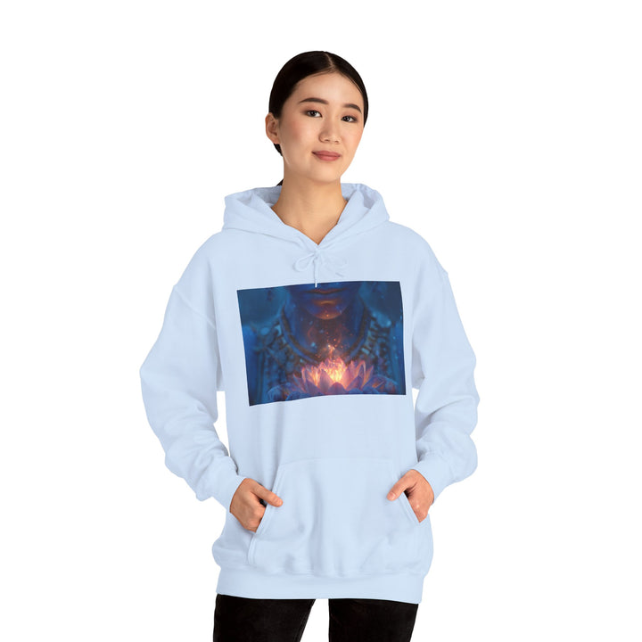 The Flame of the Lotus - Heavy Blend Hooded Sweatshirt