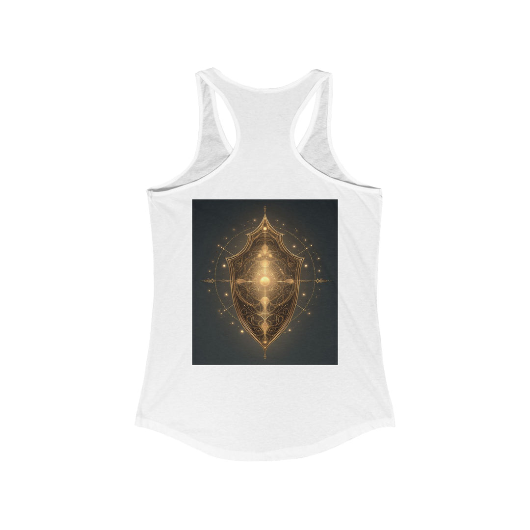 The Celestial Sentinel - Women's Racerback Tank