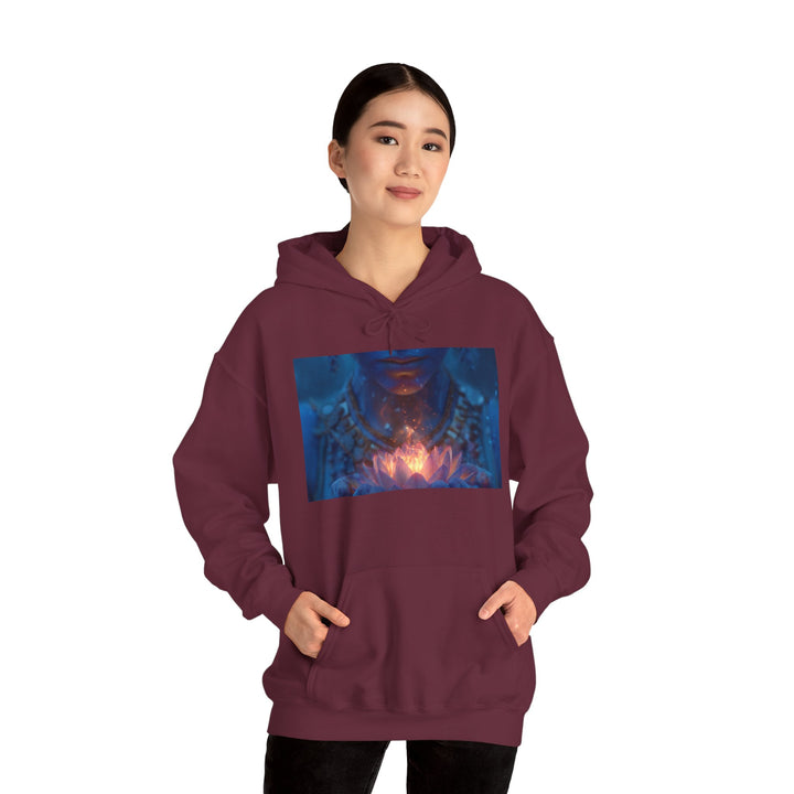 The Flame of the Lotus - Heavy Blend Hooded Sweatshirt