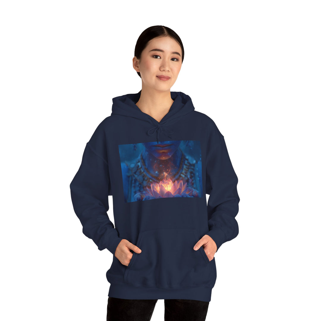 The Flame of the Lotus - Heavy Blend Hooded Sweatshirt