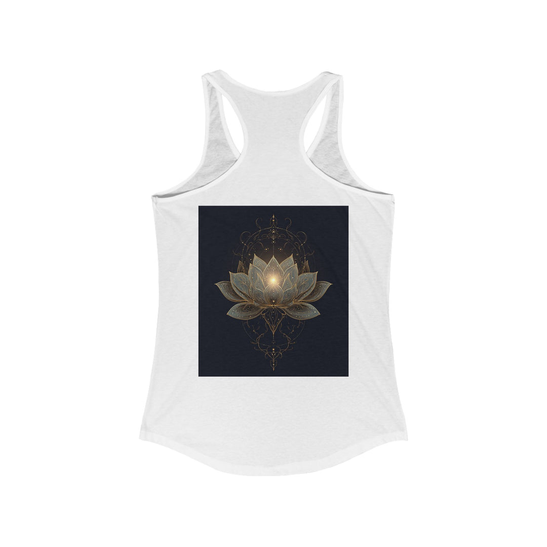 The Lotus Pilgrim - Women's Racerback Tank
