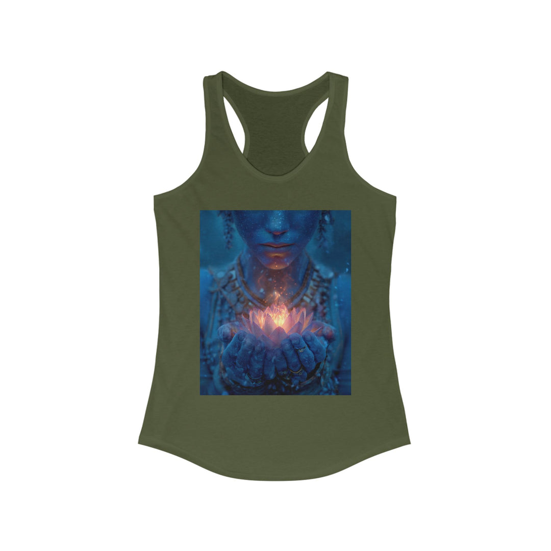 The Flame of the Lotus - Women's Racerback Tank