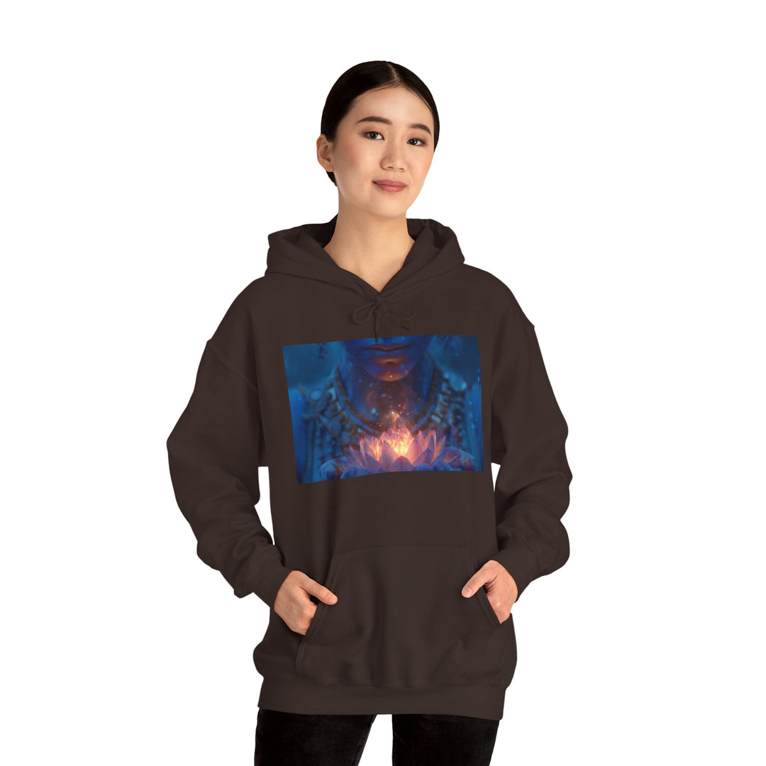 The Flame of the Lotus - Heavy Blend Hooded Sweatshirt