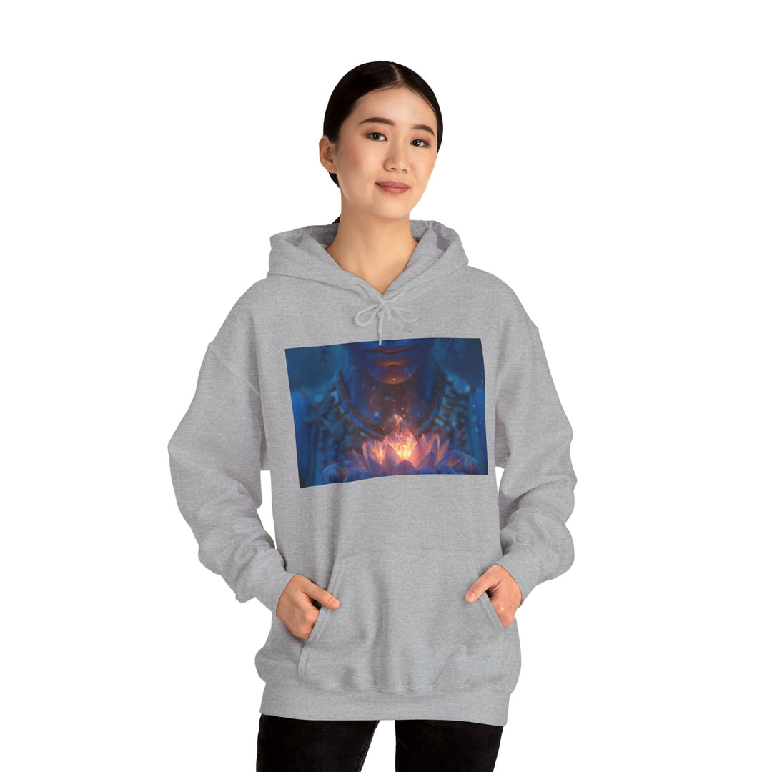 The Flame of the Lotus - Heavy Blend Hooded Sweatshirt
