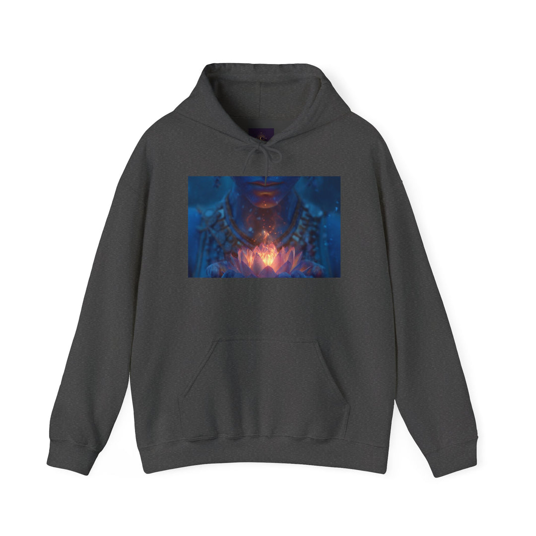 The Flame of the Lotus - Heavy Blend Hooded Sweatshirt