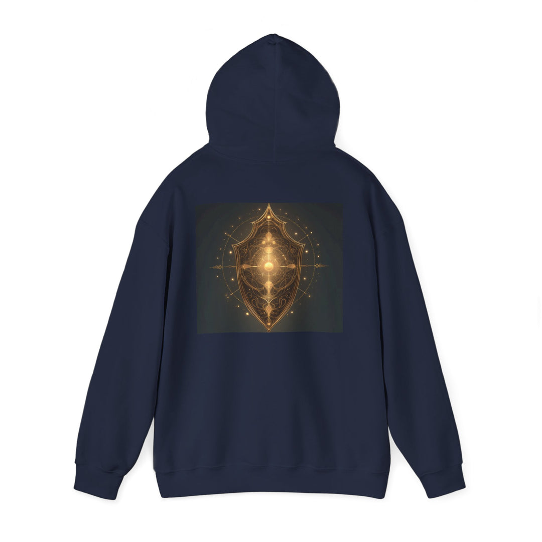 The Celestial Sentinel - Heavy Blend Hooded Sweatshirt