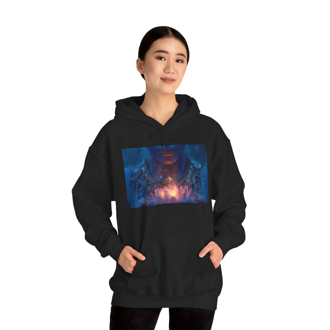 The Flame of the Lotus - Heavy Blend Hooded Sweatshirt