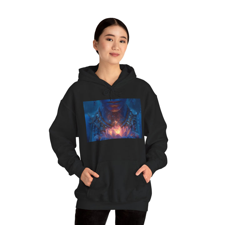The Flame of the Lotus - Heavy Blend Hooded Sweatshirt