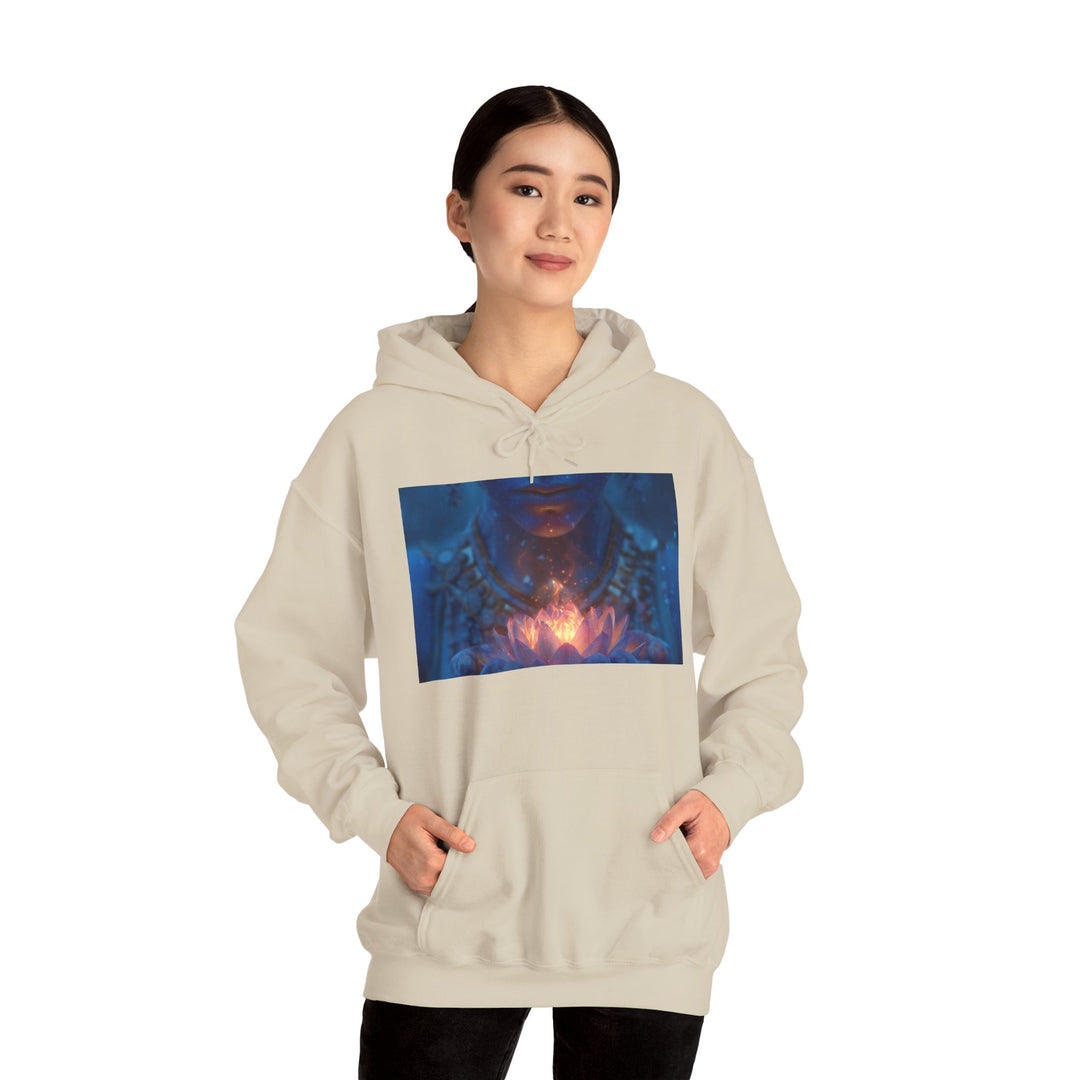 The Flame of the Lotus - Heavy Blend Hooded Sweatshirt