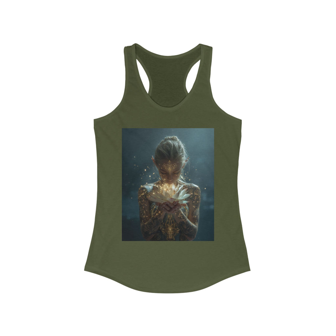 The Whispering Lotus - Women's Racerback Tank