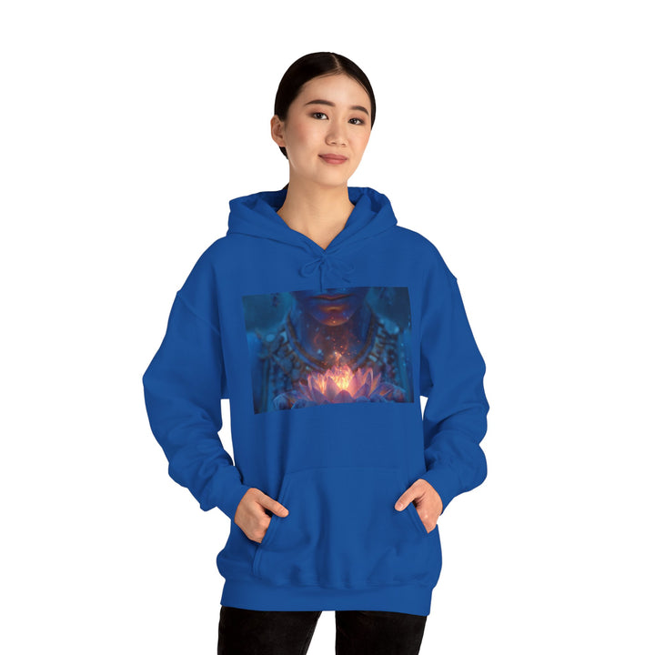 The Flame of the Lotus - Heavy Blend Hooded Sweatshirt